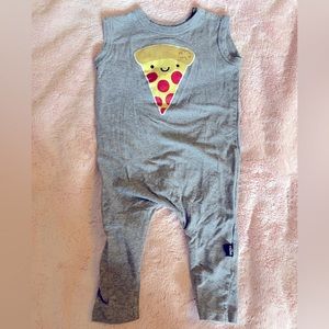 Whistle and flute pizza romper 1-2years